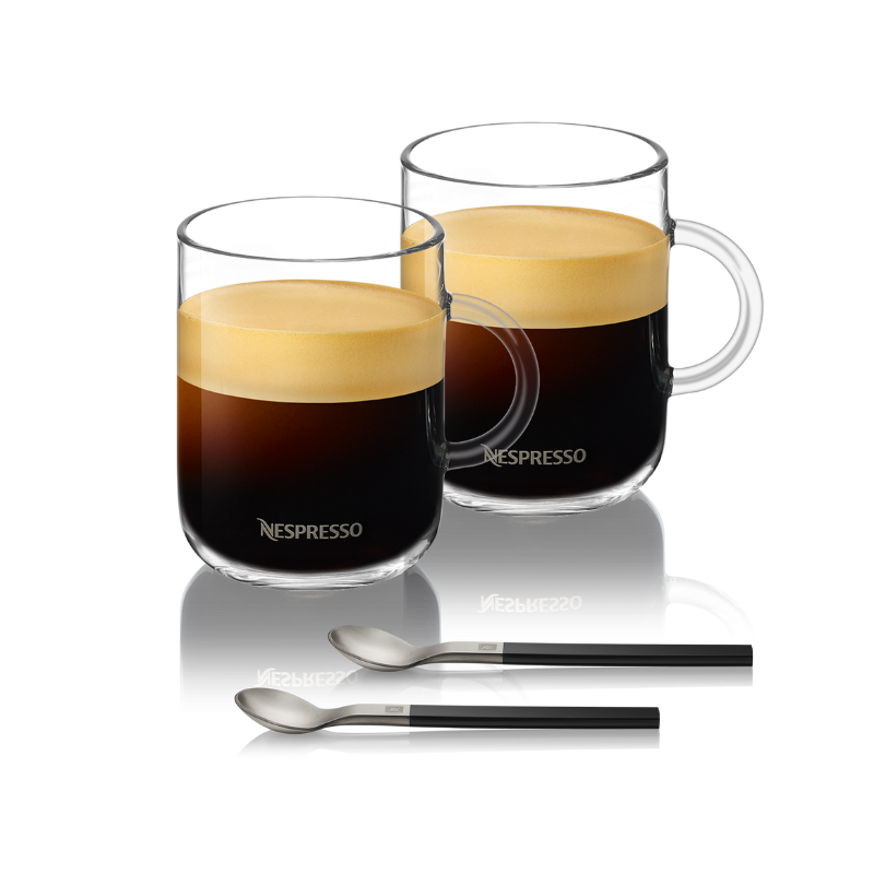 CUPS WITH SPOONS GRAN LUNGO