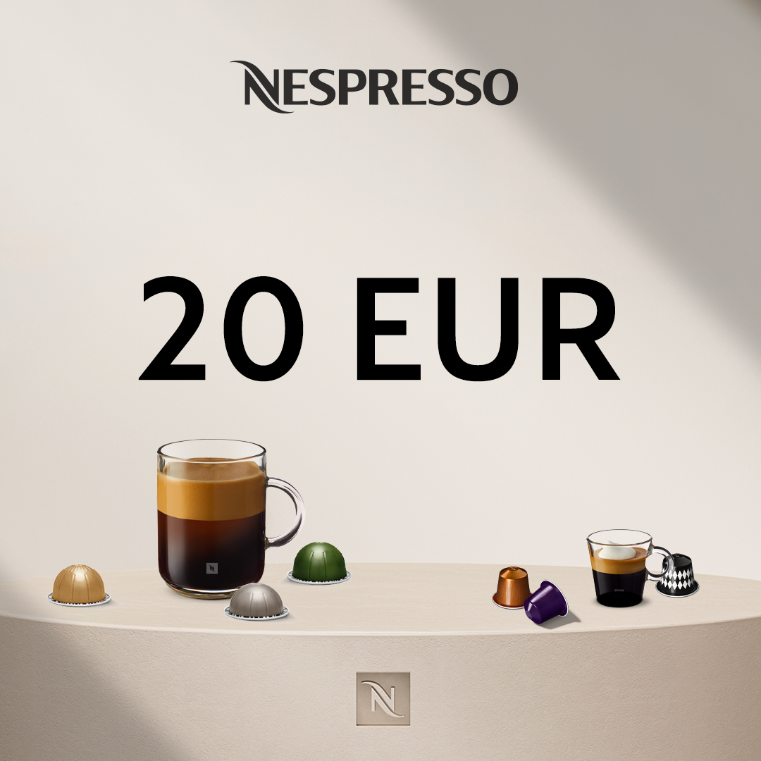 20 EUR FOR COFFEE AT NESPRESSO E-SHOP