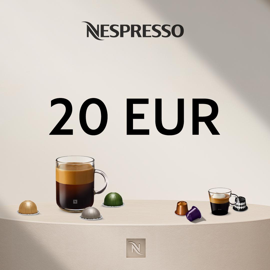 20EUR FOR COFFEE AT NESPRESSO E-SHOP 20EUR FOR COFFEE AT NESPRESSO E-SHOP