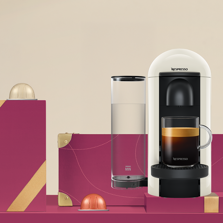 40% DISCOUNT ON THE VERTUO PLUS COFFEE MACHINE WHEN YOU BUY 80 CAPSULES!