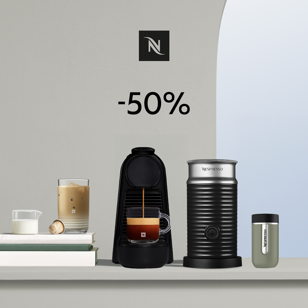 50% ALLAHINDLUS ESSENZA TRIANGLE + AEROCCINO KOHVIMASINALE, KUI OSTATE 150 ORIGINAL KAPSLIT!