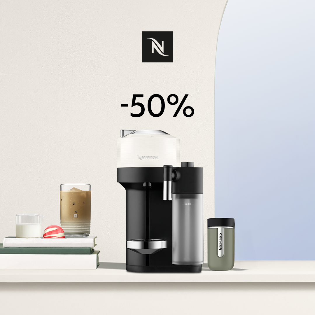 50% ALLAHINDLUS VERTUO LATTISSIMA KOHVIMASINALE, KUI OSTATE 100 VERTUO KAPSLIT!