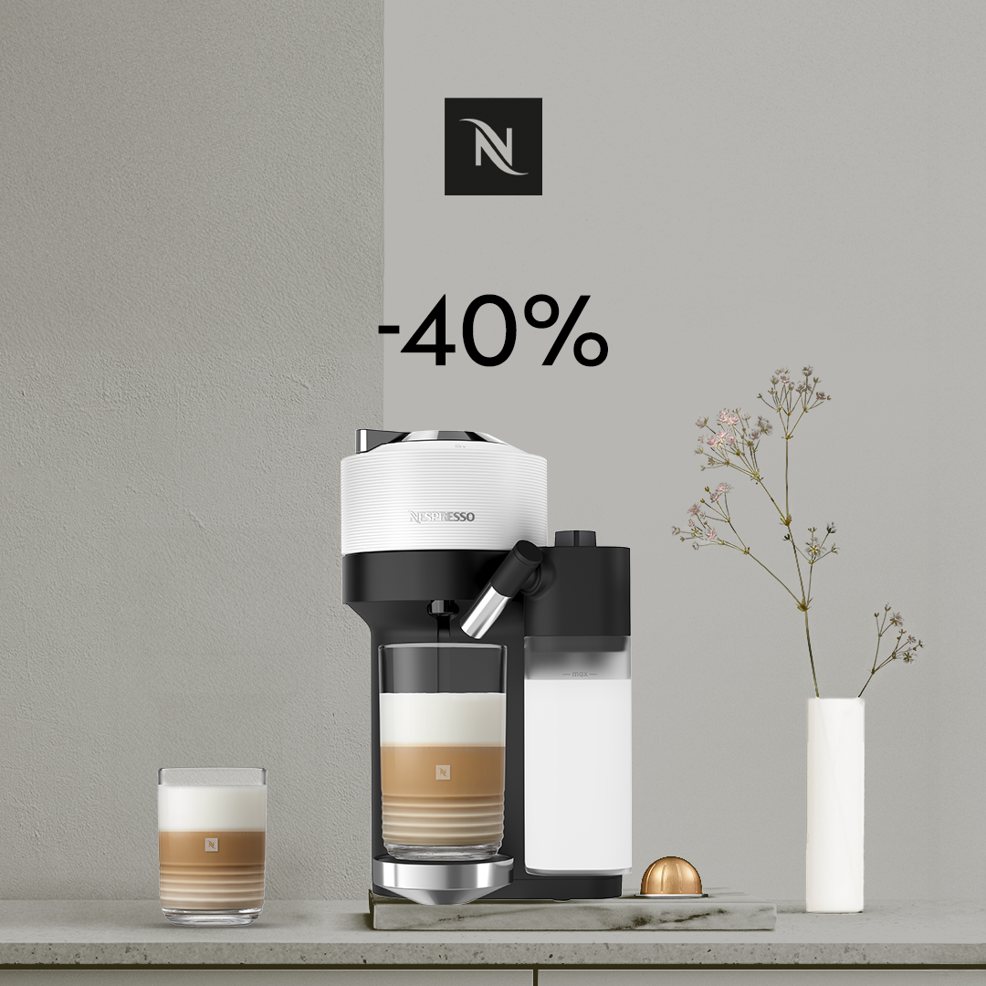 40% ALLAHINDLUS VERTUO LATTISSIMA KOHVIMASINALE, KUI OSTATE 80 VERTUO KAPSLIT!