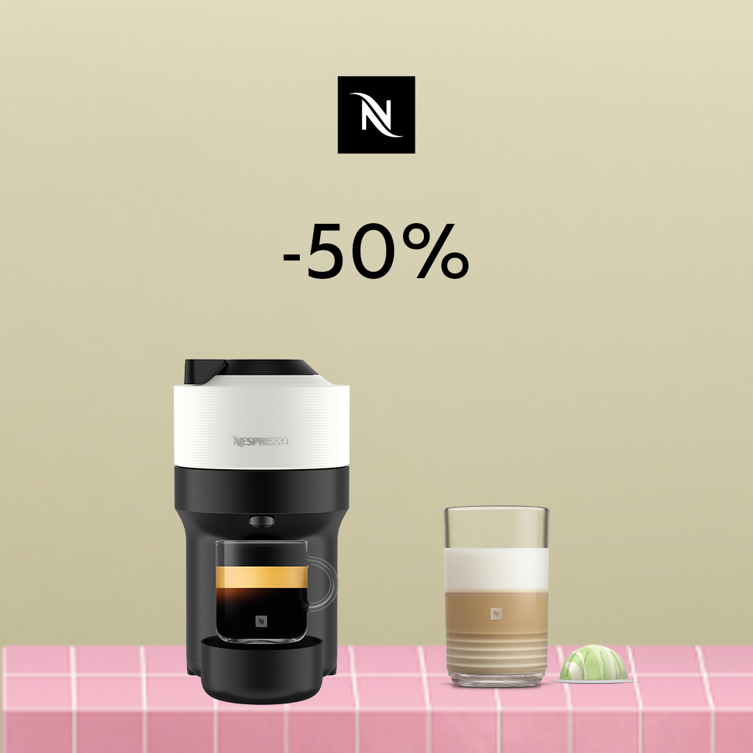 50% ALLAHINDLUS VERTUO POP KOHVIMASINALE, KUI OSTATE 100 VERTUO KAPSLIT! 