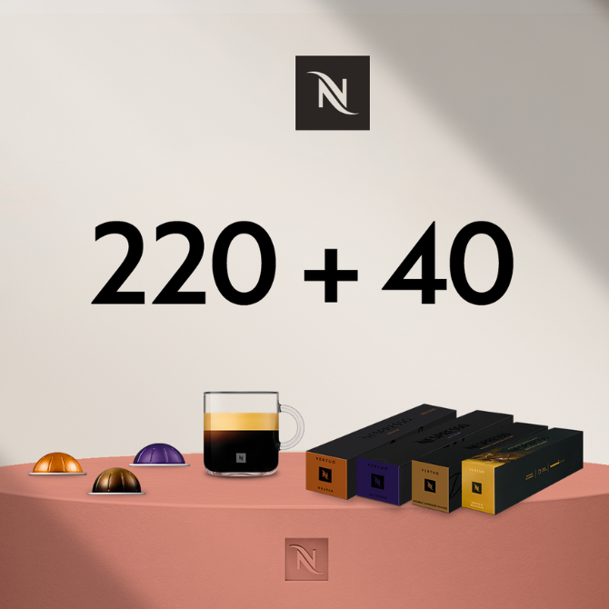 OSTKE 220 VERTUO KOHVIKAPSLIT - SAAGE 4 PAKKI ESPRESSO VÕI RISTRETTO KOHVI 0,04 EURO EEST