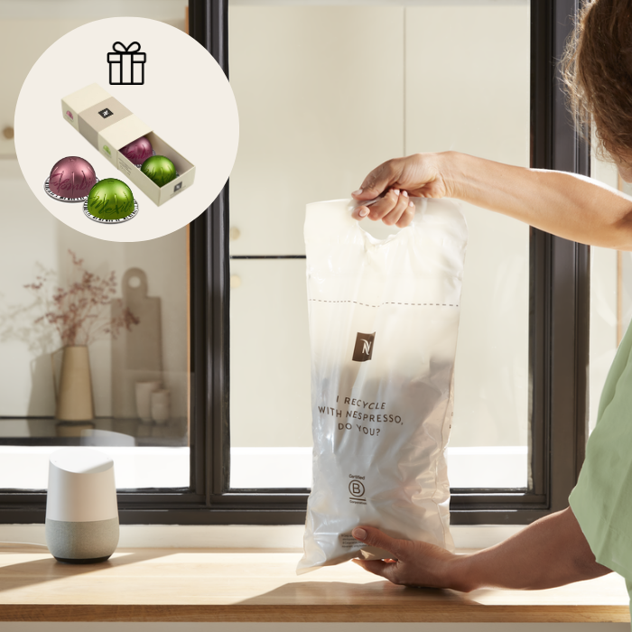 Tagastage kasutatud kapslid ja saate Nespresso degusteerimiskomplekti tasuta*