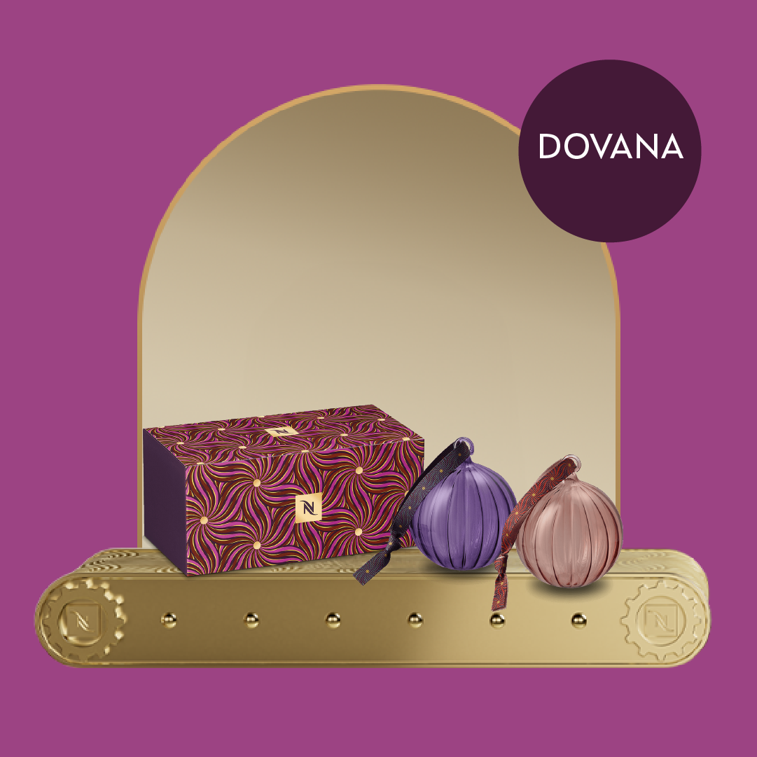 Buy 80 Vertuo coffee capsules and get a Festive Baubles as a gift!