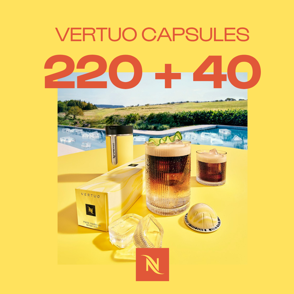 BUY 220  VERTUO CAPS - GET 4 SLEEVES GRAN LUNGOS FOR  0,04 EUR