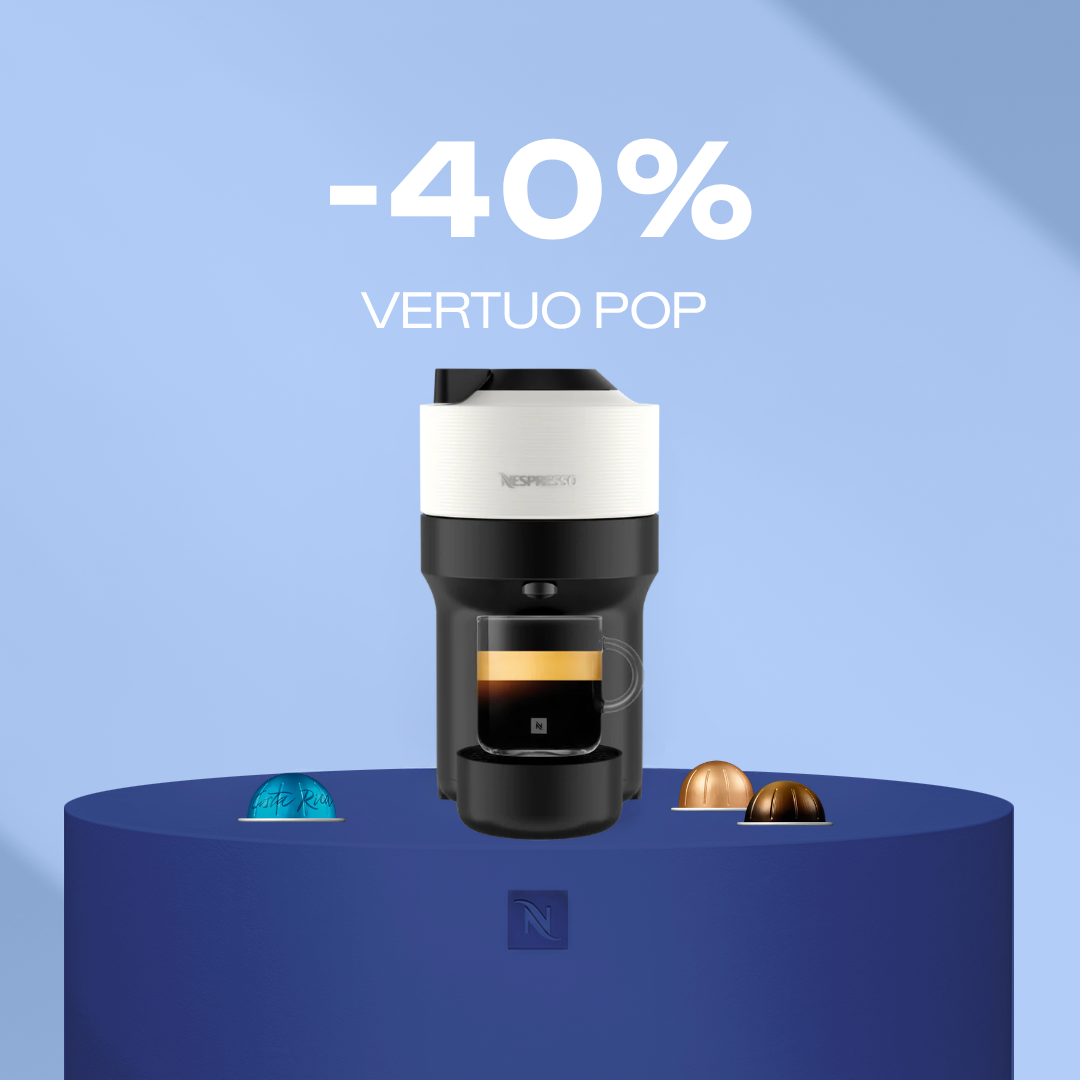 40% OFF THE VERTUO POP COFFEE MACHINE WHEN YOU BUY 80 VERTUO CAPSULES