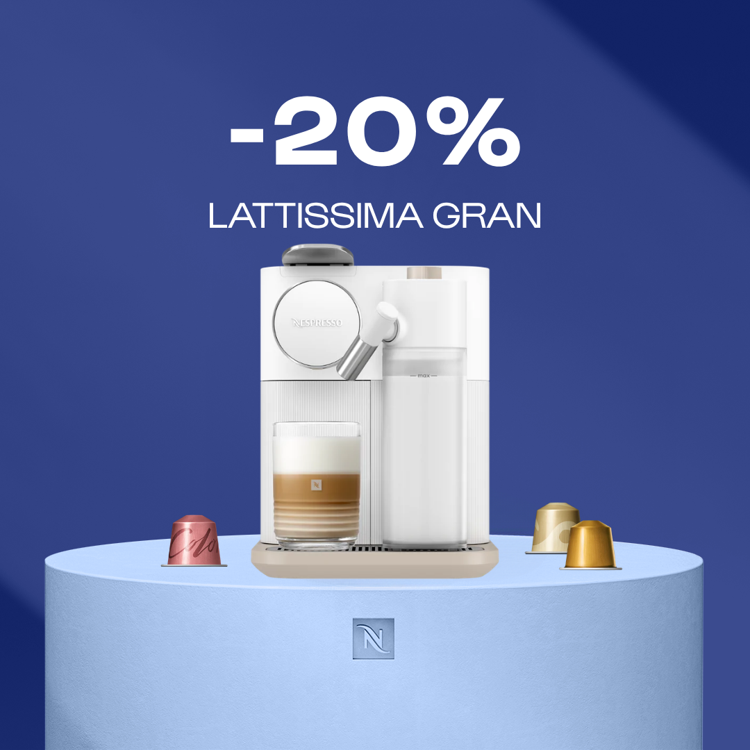 -20% LATTISSIMA GRAN KOHVIMASINALE, KUI OSTATE 140 ORIGINAL KAPSLIT -20% LATTISSIMA GRAN KOHVIMASINALE, KUI OSTATE 140 ORIGINAL KAPSLIT