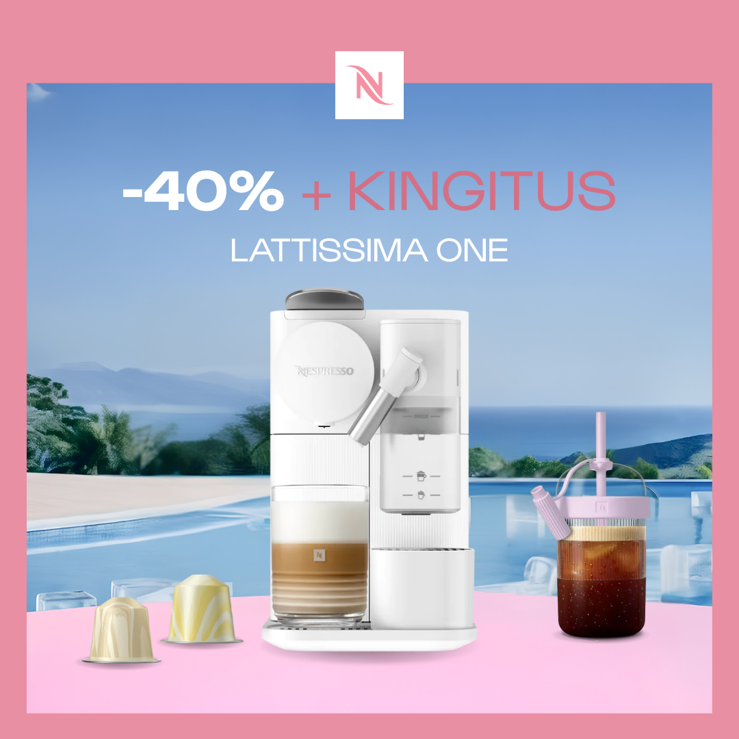 - 40% LATTISSIMA ONE KOHVIMASINALE, KUI OSTATE 200 ORIGINAL KAPSLIT + TASUTA KOMPLEKT
